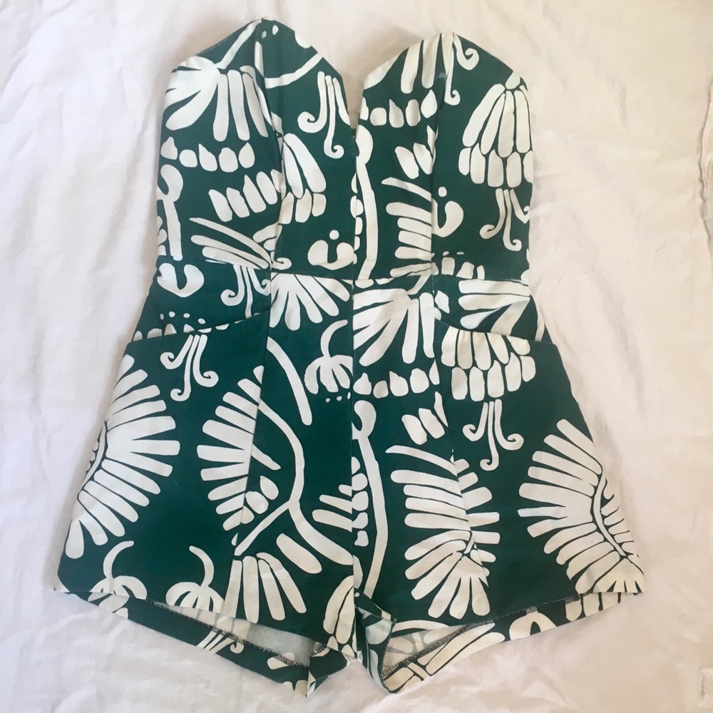 Jungle Strapless Romper